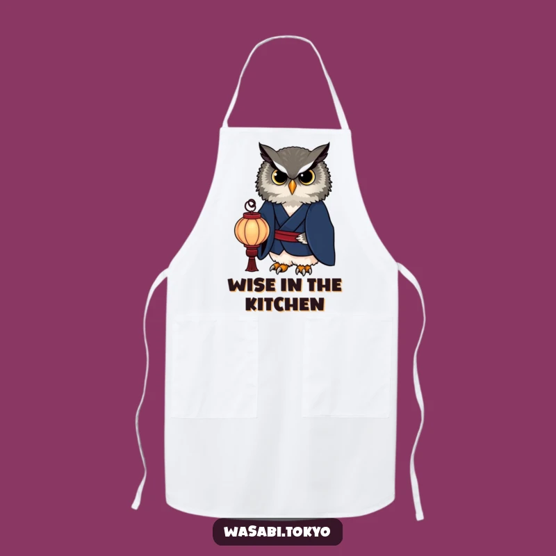 Funny Owl Kimono Lantern Apron - Sophisticated Style for a Perfect Gift