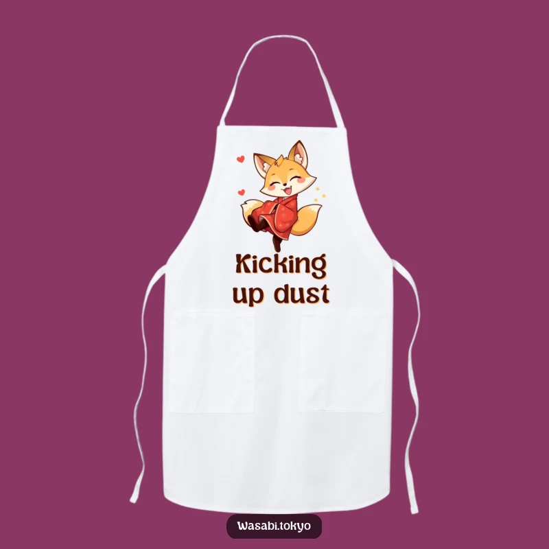 Funny Fox Kimono Kick Apron - Joyful Cooking & Playful Fun for a Perfect Gift