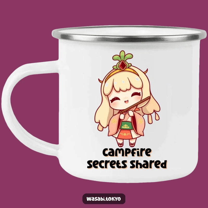 Funny Wasabi Camp Mug: Cheeky Fan Peek - Outdoor Gift