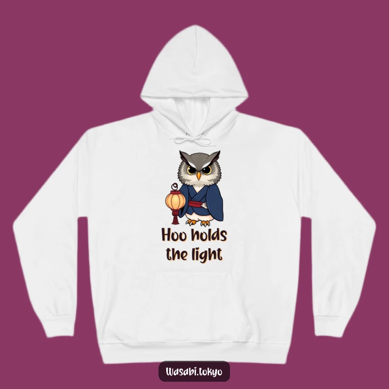Funny Owl Kimono Lantern Hoodie - Cozy Wisdom for a Perfect Gift