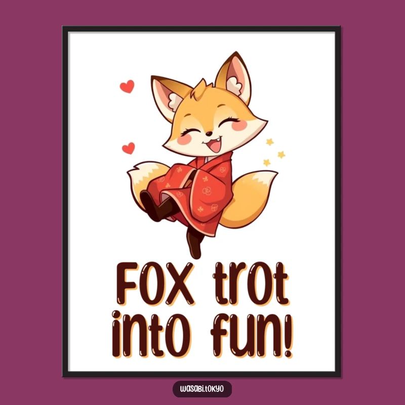 Free Printable Wall Art: Hilarious Fox Kick! Downloadable, Print-at-Home Decor for a Laugh
