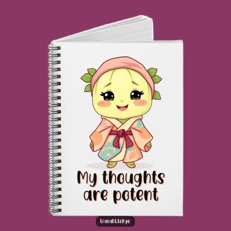 Funny Wasabi Notebook: Smiling Clump in Robe Journal - Gift Idea