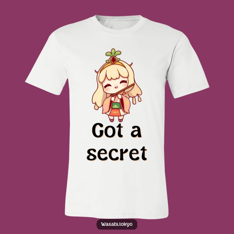 Funny Wasabi Fan T-Shirt: Cheeky Peek Design - Unique Gift