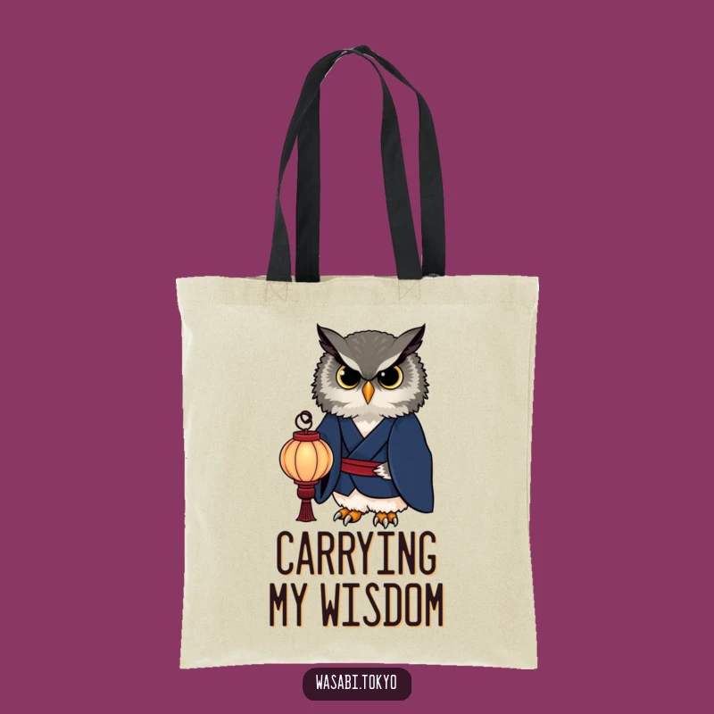 Funny Owl Kimono Lantern Tote Bag - Sophisticated & Practical for a Perfect Gift
