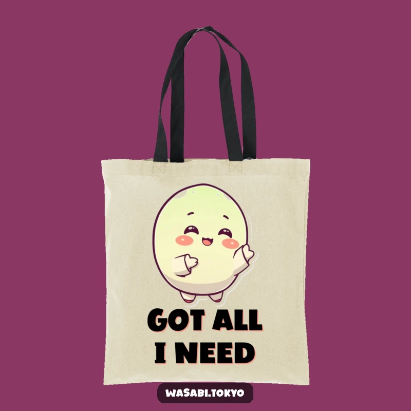 Funny Wasabi Tote: Dancing Round Character Bag - Practical Gift